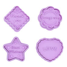 Load image into Gallery viewer, Blessing Messages Cookie Cutters - Set of 4