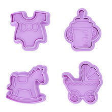 Load image into Gallery viewer, Newborn Baby Cookie Cutters - Set of 4
