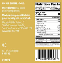 Load image into Gallery viewer, Gold Edible Glitter