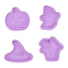 Load image into Gallery viewer, Happy Halloween Cookie Cutters - Set of 4