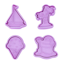 Load image into Gallery viewer, Summer Days Cookies Cutters - Set of 4