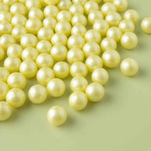 Load image into Gallery viewer, Lime Shimmer Sugar Pearls (9mm)