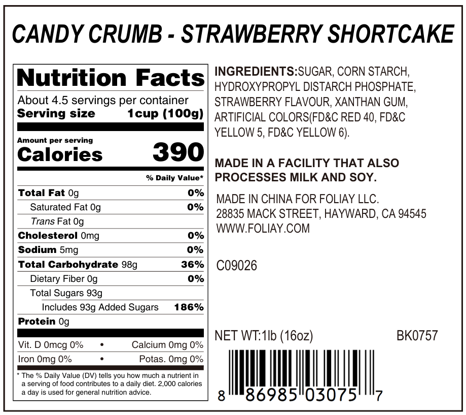 Strawberry Shortcake Crumb Topping