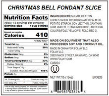 Load image into Gallery viewer, Christmas Bell Edible Cake Decoration