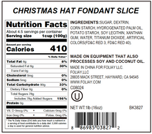 Load image into Gallery viewer, Christmas Hat Edible Cake Decoration