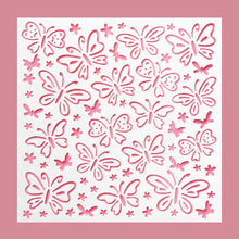 Load image into Gallery viewer, 5.9" x 5.9" Butterflies Pattern Cookie Stencil