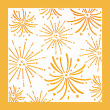 Load image into Gallery viewer, 5.9" x 5.9" Fireworks Cookie Stencil