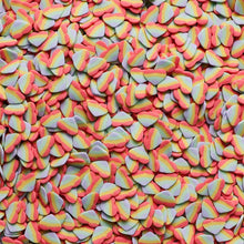 Load image into Gallery viewer, Rainbow Heart Edible Cake Decoration