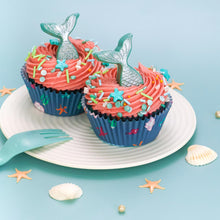 Load image into Gallery viewer, Mermaid Standard Cupcake Liners - 25 Count