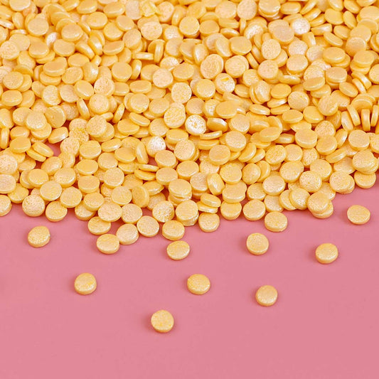 Marigold Pearl Quin Sprinkles