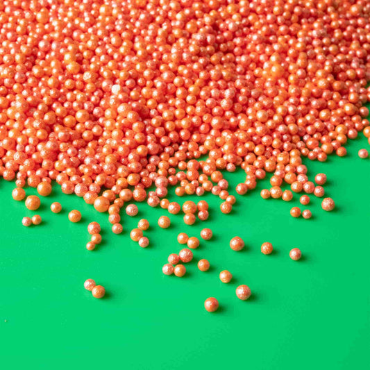 Orange Shimmer Nonpareils
