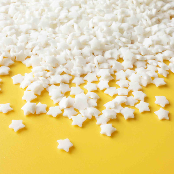 White Stars Quin Confetti Sprinkles