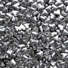 Load image into Gallery viewer, Metallic Silver Heart Candy Sprinkles