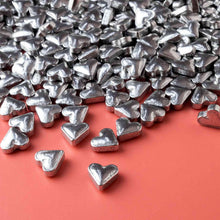 Load image into Gallery viewer, Metallic Silver Heart Candy Sprinkles