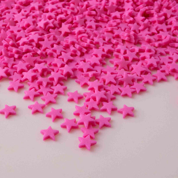 Pink Stars Quin Confetti Sprinkles