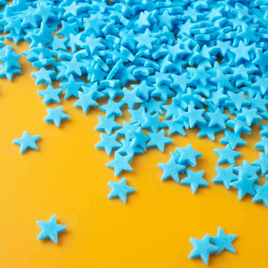 Neon Blue Stars Quin Sprinkles