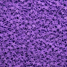 Load image into Gallery viewer, Neon Purple Stars Quin Sprinkles