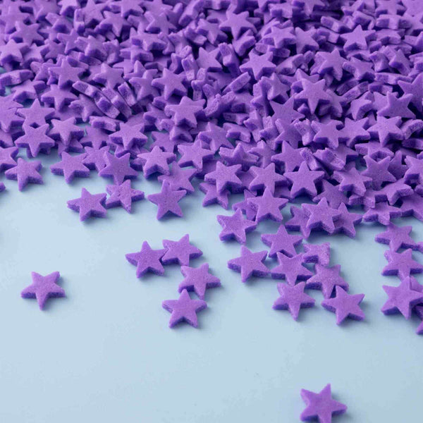 Purple Stars Quin Confetti Sprinkles