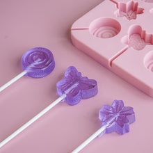 Load image into Gallery viewer, Cherry Blossom Lollipop Silicone Mold