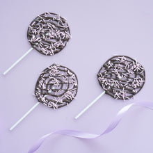 Load image into Gallery viewer, Pink Jimmies Sprinkles Bulk on lollipops