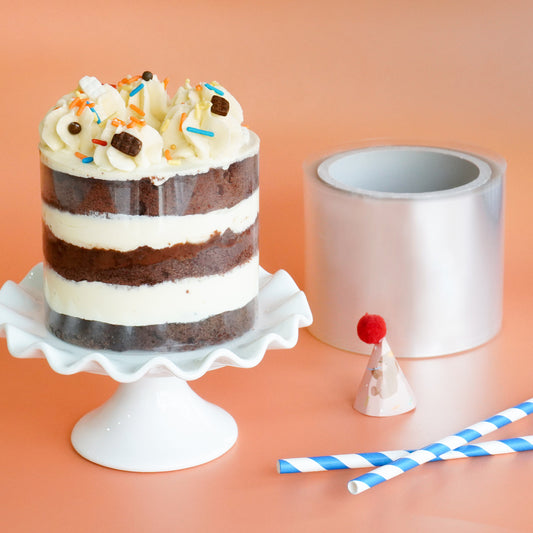 3.25" Transparent Cake Collar - 1 Roll