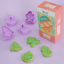 Load image into Gallery viewer, Jolly Christmas Cookie Cutters - Set of 4
