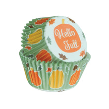 Load image into Gallery viewer, Fall Pumpkin Standard Cupcake Liners - 25 Count
