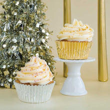Load image into Gallery viewer, Silver Foil Standard Cupcake Liners - 25 Count
