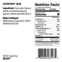 Load image into Gallery viewer, Blue Glitter Paint Powder