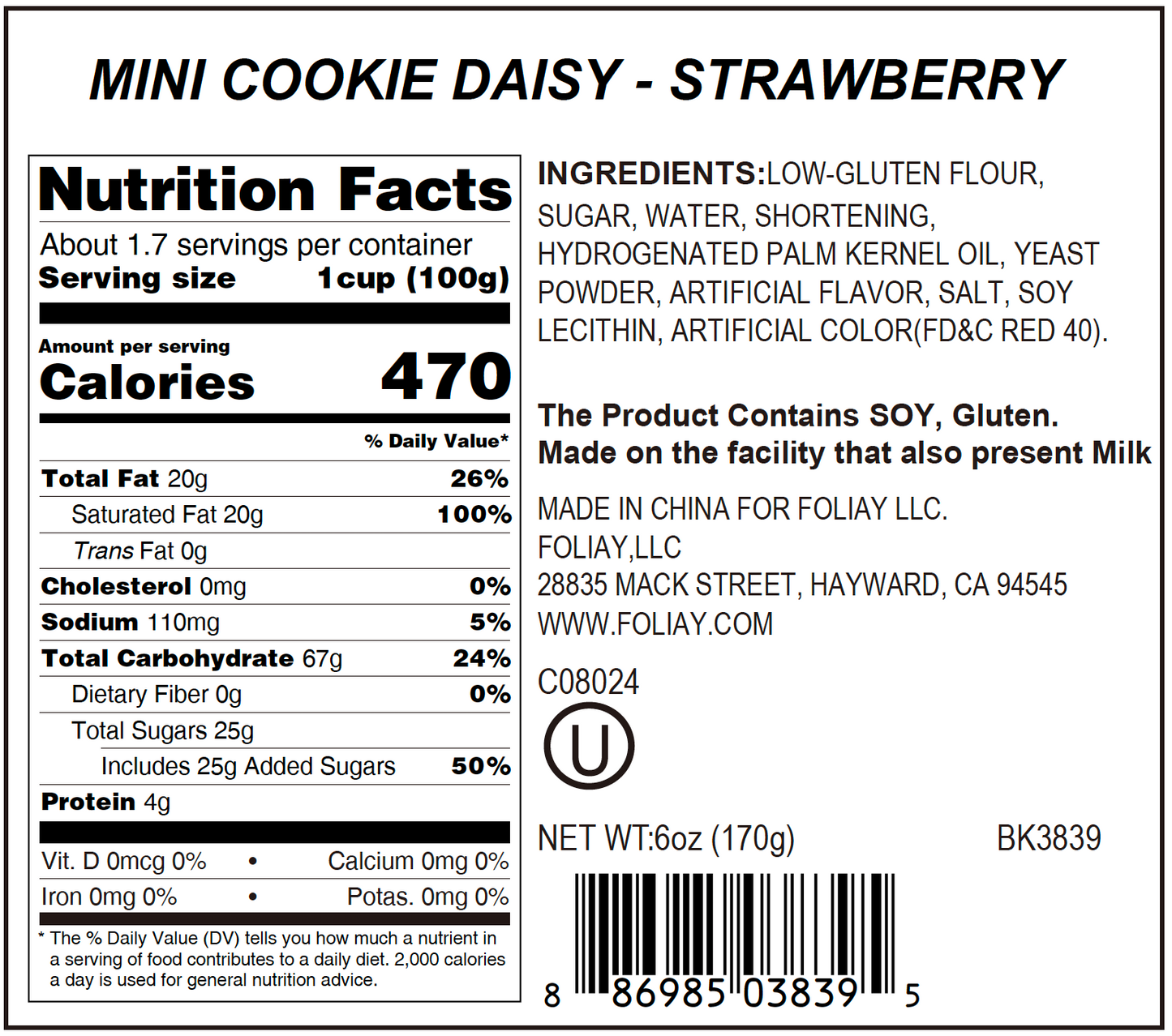 Daisy Flower Strawberry Cookie Bites