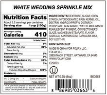 Load image into Gallery viewer, White Wedding Sprinkle Mix