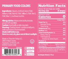 Load image into Gallery viewer, Primary Pack Oil Based Food Coloring - Set of 8