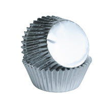 Load image into Gallery viewer, Silver Foil Standard Cupcake Liners - 25 Count