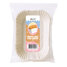 Load image into Gallery viewer, 5.51" x 3.35" White Mini Loaf Pan Liners- 50 Count