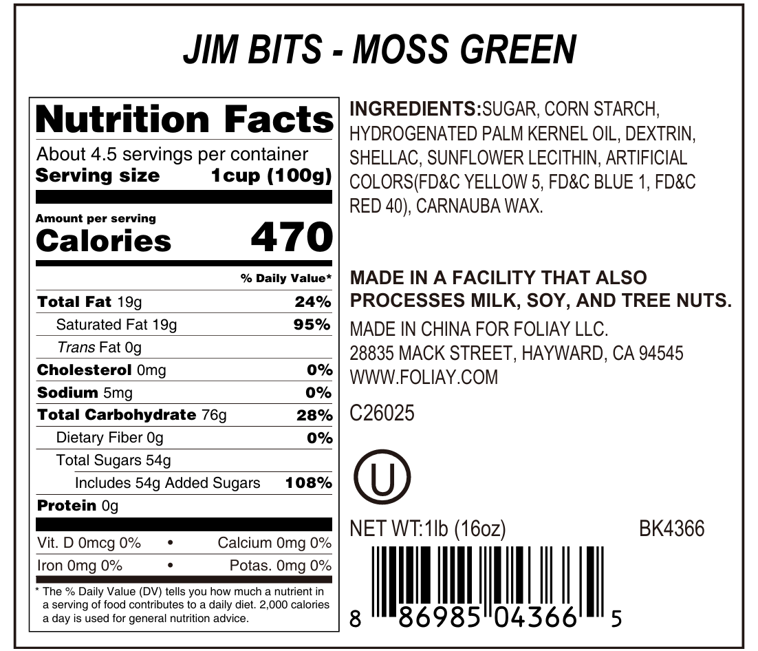 Moss Green Jimmies Sprinkles