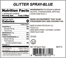 Load image into Gallery viewer, Blue Edible Glitter Spray