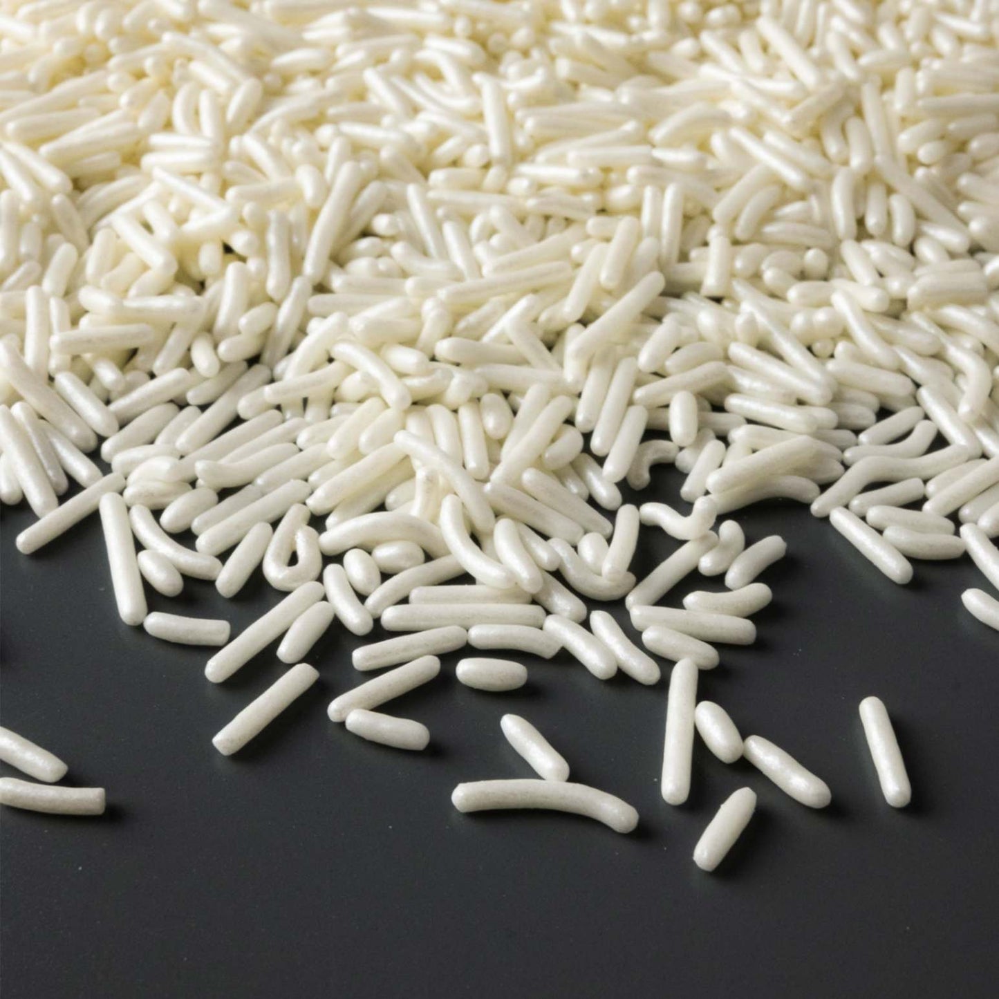 White Pearlized Jimmies Sprinkles