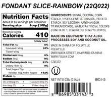 Load image into Gallery viewer, Rainbow Edible Cake Decoration