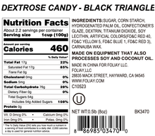 Load image into Gallery viewer, Black Triangle Candy Sprinkles