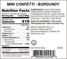 Load image into Gallery viewer, Burgundy Quin Sprinkles