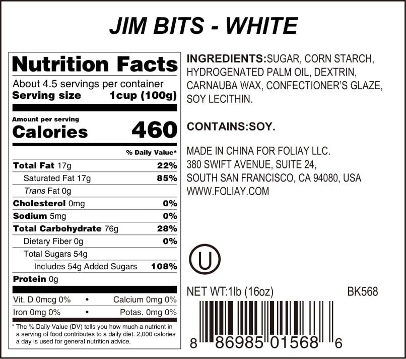 White Jimmies Sprinkles