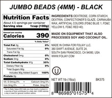 Load image into Gallery viewer, Black Jumbo Beads