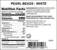 Load image into Gallery viewer, White Sugar Pearls