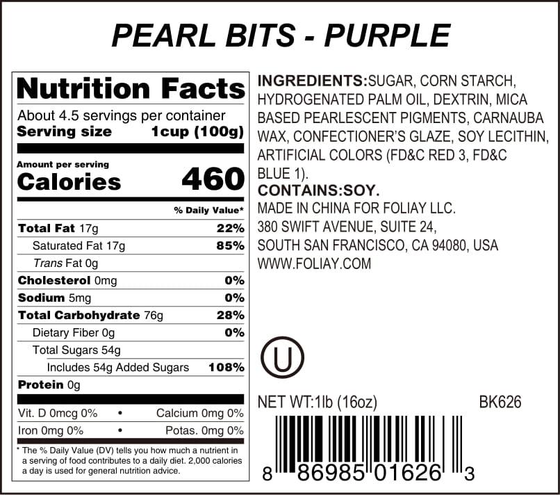 Purple Pearlized Jimmies Sprinkles