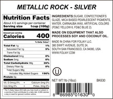 Load image into Gallery viewer, Silver Metallic Pearl Sugar Rocks
