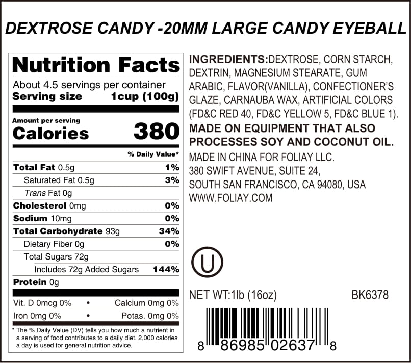 Large Eyeball Candy Sprinkles
