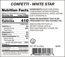 Load image into Gallery viewer, White Stars Quin Sprinkles