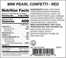 Load image into Gallery viewer, Red Pearl Quin Sprinkles