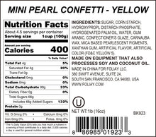 Load image into Gallery viewer, Yellow Pearl Quin Sprinkles
