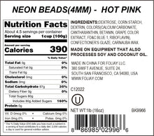 Load image into Gallery viewer, Neon Hot Pink Glow In The Dark Sugar Pearls
